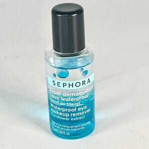 Sephora Waterproof Eye Makeup Remover Cornflower Extract Travel .84 oz 25ml New
